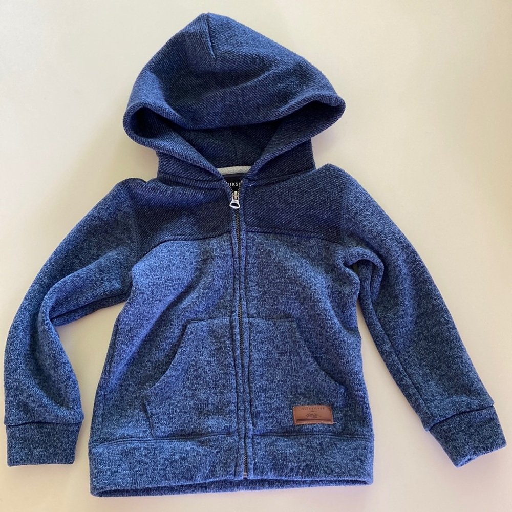 Quicksilver sweater jacket boys size 5